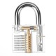 15Pcs/Set Lock Training Skill Set Clear Practice Padlock Tools Locks Key Kits