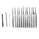 15Pcs/Set Lock Training Skill Set Clear Practice Padlock Tools Locks Key Kits