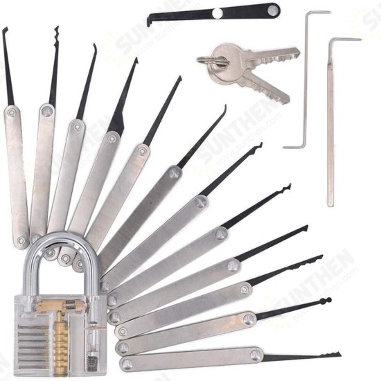 19 Pcs Stainless Steel Lock Set Gift Kits Lock Repair Sets for Door Lock