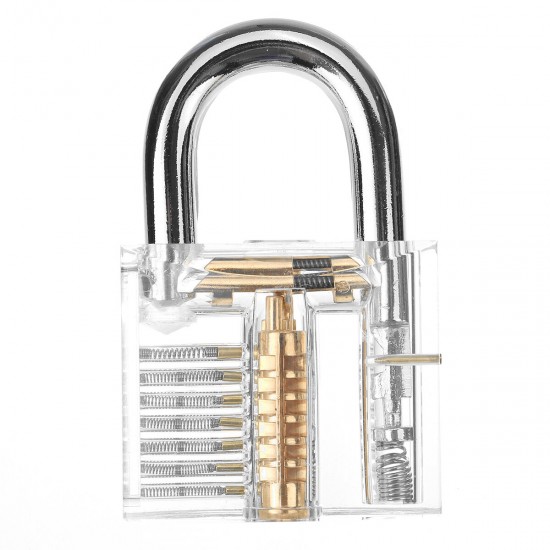 24Pcs/Set Lock Training Skill Set Clear Practice Padlock Tools Locks Key Kits