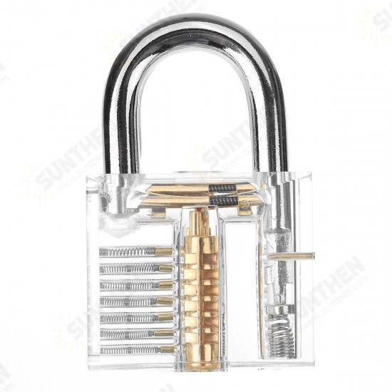 24Pcs/Set Lock Training Skill Set Clear Practice Padlock Tools Locks Key Kits