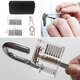 24Pcs/Set Lock Training Skill Set Clear Practice Padlock Tools Locks Key Kits