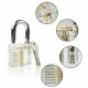 34 Pcs Lock Repair Sets Unlocking Practice Lock Pick Key Extractor Padlock Kit