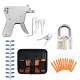 36Pcs Transparent Lock Pick Leather Bag Lock Repair Lock Tool Gasket Set