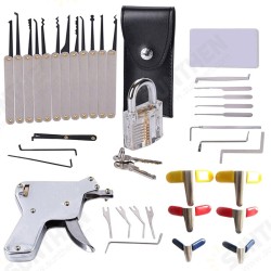 37Pcs Powerful Locksmith's Tools Kit Combination Lock Pick Hook and Lock Pick Tool 37Pcs Powerful Locksmith's Tools Kit Combination Lock Pick Hook and Lock Pick Tool