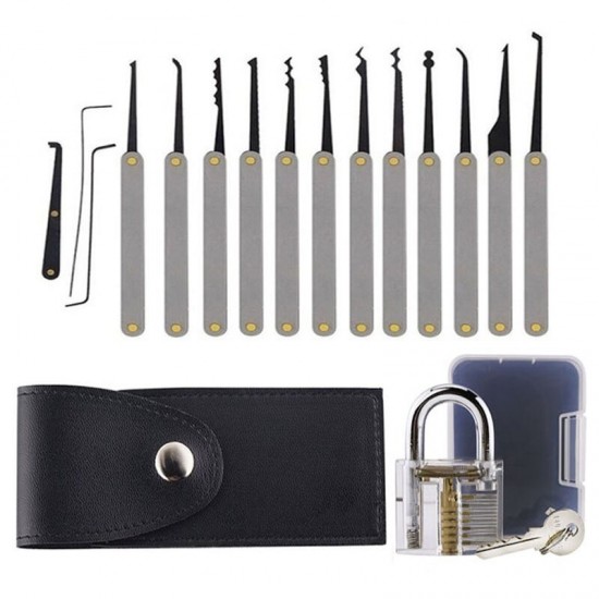 37Pcs Powerful Locksmith's Tools Kit Combination Lock Pick Hook and Lock Pick Tool