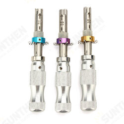 3Pcs Tubular 7 Pins Lock Pick Tools with Transparent 7 Pin Tubular Lock Cylinder Locksmith Tools 3Pcs Tubular 7 Pins Lock Pick Tools with Transparent 7 Pin Tubular Lock Cylinder Locksmith Tools