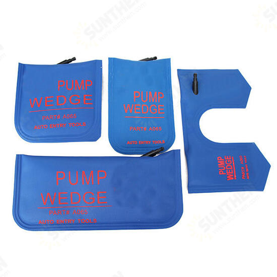 4pcs Pump Wedge Air Wedge Auto Locksmith Tool S/M/L/U Lock Pick Set Air Bag Lock Pick Tools