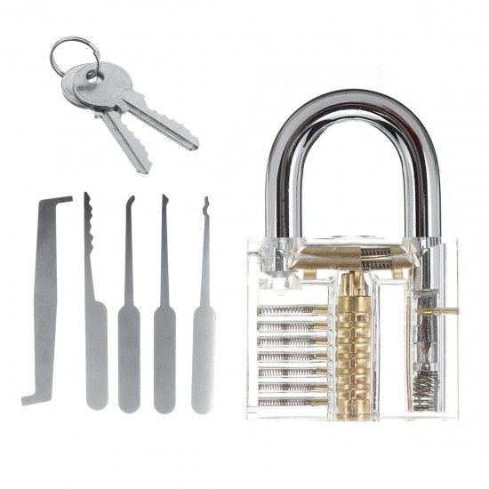 5/19/25PCS Unlocking Locksmith Practice Lock Pick Key Extractor Padlock Lockpick Tool Kits