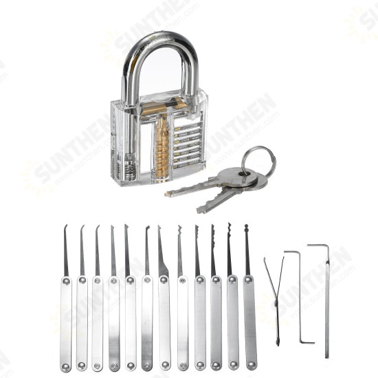 5/19/25PCS Unlocking Locksmith Practice Lock Pick Key Extractor Padlock Lockpick Tool Kits