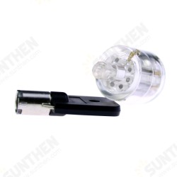 7 Pin Plum Lock Cylinder Transparent Tubular Lock Visible Pick Cutaway Practice View Padlock Training Skill for Locksmith 7 Pin Plum Lock Cylinder Transparent Tubular Lock Visible Pick Cutaway Practice View Padlock Training Skill for Locksmith