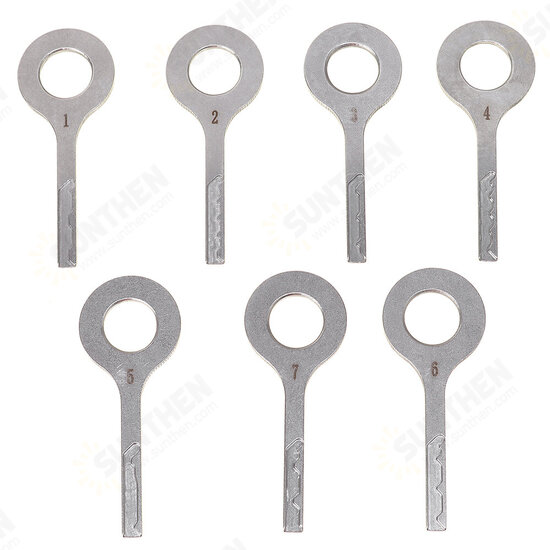 7-piece Set of Disassembly and Assembly Key Tool Disassembly and Prizing Tool Locksmith's Special Unlocking Tool