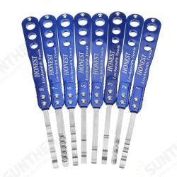 8Pcs Safety Box Quick Opening Lockpicks with 2 Transmission Gears 8Pcs Safety Box Quick Opening Lockpicks with 2 Transmission Gears