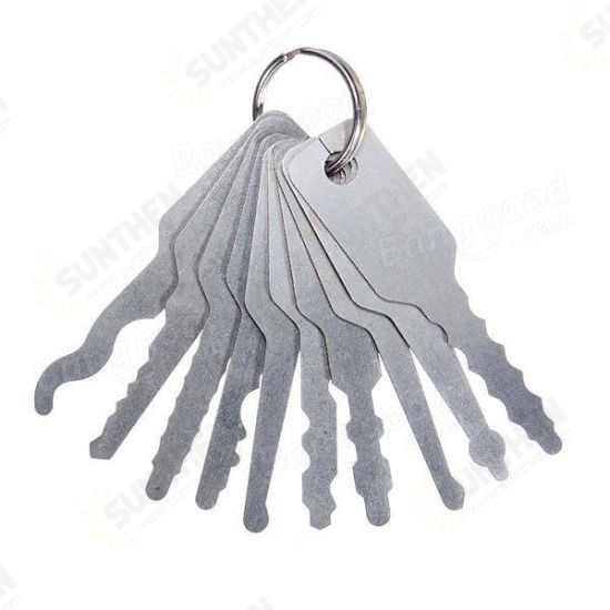 10pcs Keys Lock Pick For Double Sided Lock Lock Picks Tool