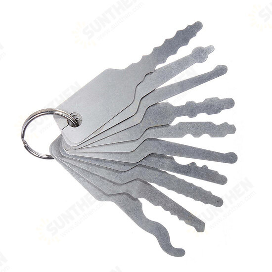 10pcs Keys Lock Pick For Double Sided Lock Lock Picks Tool