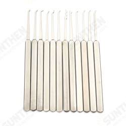 12Pcs High Quality Lock Pick Tools Set Lock Opener with T-Lock Transparent Lock 12Pcs High Quality Lock Pick Tools Set Lock Opener with T-Lock Transparent Lock