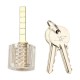 12Pcs High Quality Lock Pick Tools Set Lock Opener with T-Lock Transparent Lock