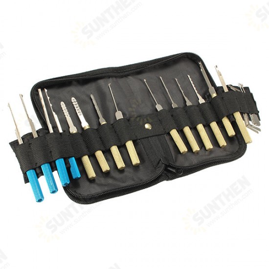 18Pcs Dimple Lock Pick Tools Combination Door Openner Locksmith Tool