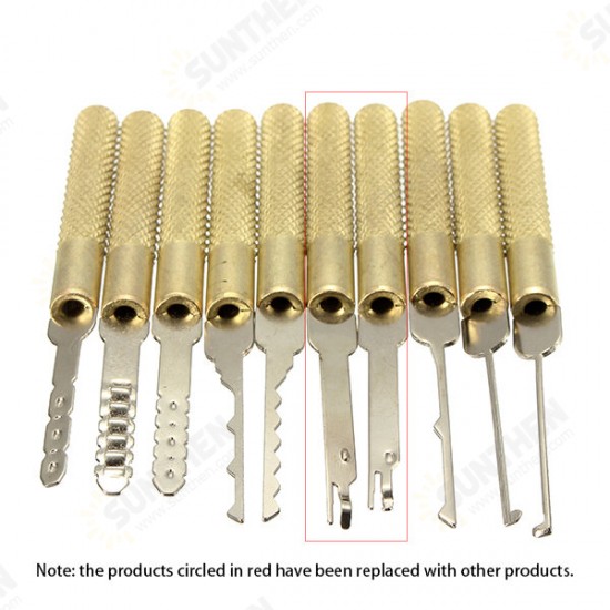 18Pcs Dimple Lock Pick Tools Combination Door Openner Locksmith Tool