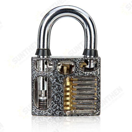 3pcs Cutaway Inside View Of Practice Padlock Lock Pick Tools Locksmith Training Skill Tools Set