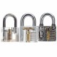 3pcs Cutaway Inside View Of Practice Padlock Lock Pick Tools Locksmith Training Skill Tools Set