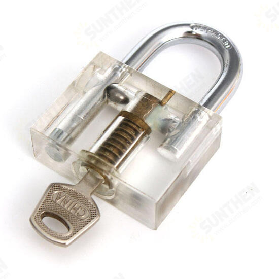 3pcs Cutaway Inside View Of Practice Padlock Lock Pick Tools Locksmith Training Skill Tools Set