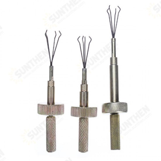 3pcs Stainless Steel Cross Lock Pick Set Locksmith Tools