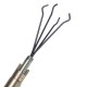 3pcs Stainless Steel Cross Lock Pick Set Locksmith Tools