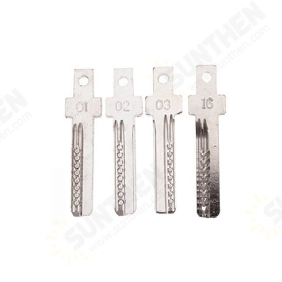 4pcs Number 1# 2# 3# 16# Key Picks Bit Set for Electric Lock Pick Tools