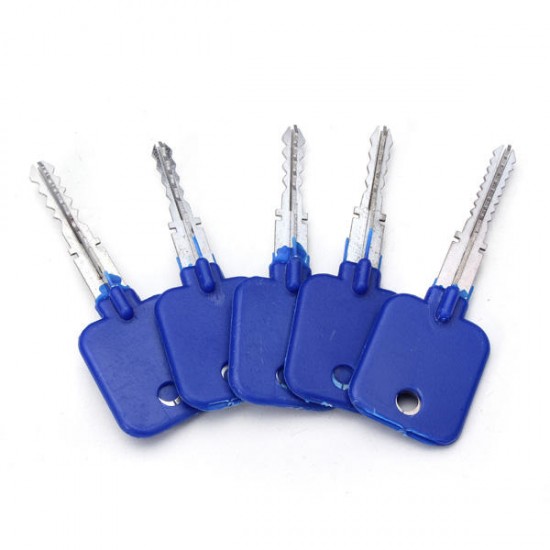 5pcs Lock Repairing Tools Locksmith Try-Out Keys Set for Cross Lock