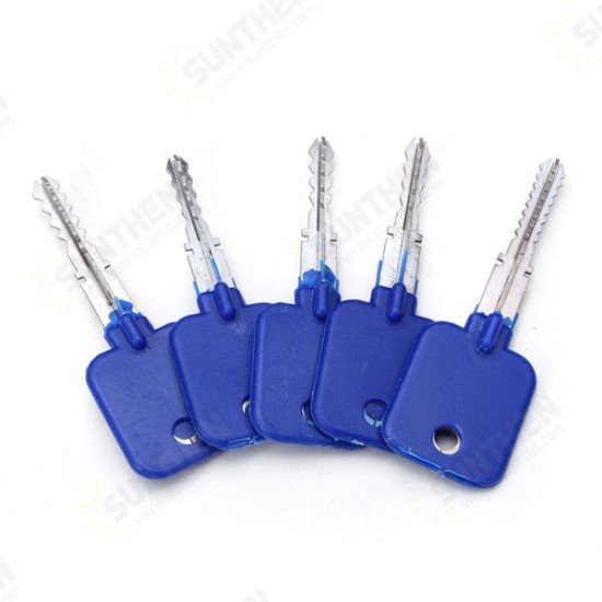 5pcs Lock Repairing Tools Locksmith Try-Out Keys Set for Cross Lock