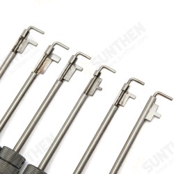 6Pcs Improved Flag Pole with Pin Locksmith Lockpicks Tools Set 6Pcs Improved Flag Pole with Pin Locksmith Lockpicks Tools Set