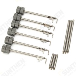 6Pcs Improved Flag Pole with Pin Locksmith Lockpicks Tools Set 6Pcs Improved Flag Pole with Pin Locksmith Lockpicks Tools Set
