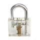 Disc Type Padlock Training Lock Transparent Cutaway Inside View of Practice Lock Pick Tools