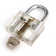 Disc Type Padlock Training Lock Transparent Cutaway Inside View of Practice Lock Pick Tools