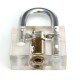 Disc Type Padlock Training Lock Transparent Cutaway Inside View of Practice Lock Pick Tools