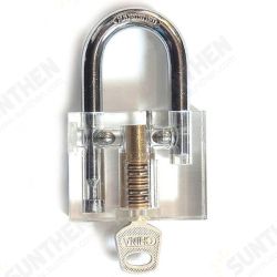 Disc Type Padlock Training Lock Transparent Cutaway Inside View of Practice Lock Pick Tools Disc Type Padlock Training Lock Transparent Cutaway Inside View of Practice Lock Pick Tools