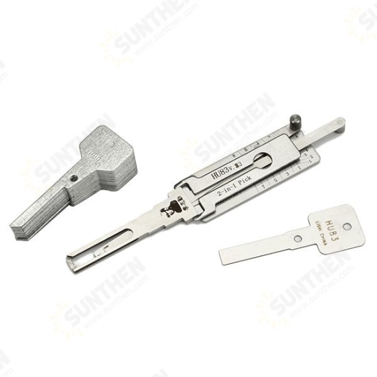 HU83 2 in 1 Car Door Lock Pick Decoder Unlock Tools Locksmith Tools