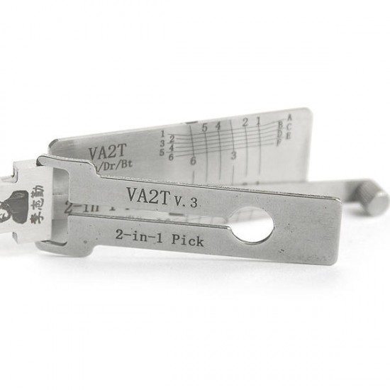 VA2T 2 in 1 Car Door Lock Pick Decoder Unlock Tool Locksmith Tools
