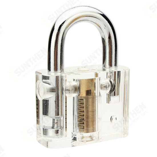 Disc Type Padlock with Disc Detainer Lock Pick Bump Key Tool Locksmith Training Skill Tools Set