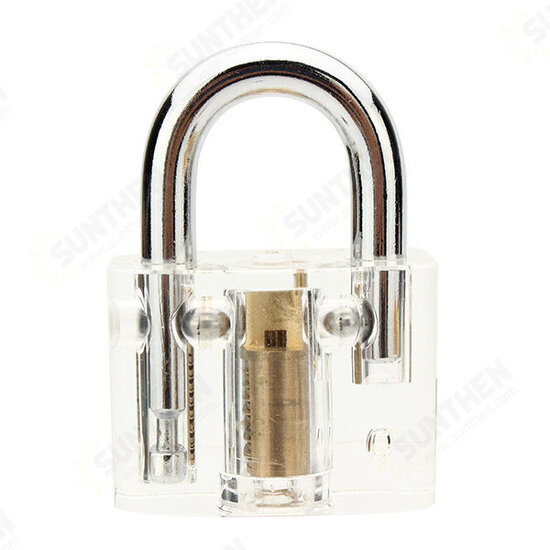 Disc Type Padlock with Disc Detainer Lock Pick Bump Key Tool Locksmith Training Skill Tools Set