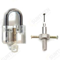 Disc Type Padlock with Disc Detainer Lock Pick Bump Key Tool Locksmith Training Skill Tools Set Disc Type Padlock with Disc Detainer Lock Pick Bump Key Tool Locksmith Training Skill Tools Set