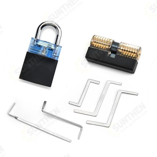 Locksmith Supplies Tension Wrench Tool Practice Lock Pick Set Combination Padlock Broken Key Hand Tools Hardware