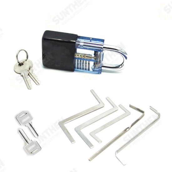 Locksmith Supplies Tension Wrench Tool Practice Lock Pick Set Combination Padlock Broken Key Hand Tools Hardware