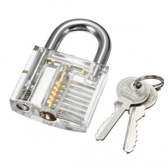 Mini Locksmith Tool Suit Set Lock Pick Tools Training Lock + Keys Suit Set with Key Remover