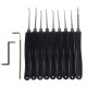 Padlock Pick Set For Locksmith Training 38/24/17/15/11/5pcs Lock Pick Practice Tools Hooks Set