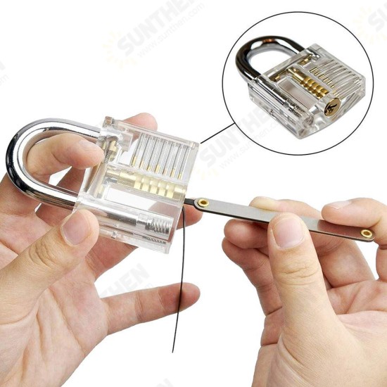 Padlock Pick Set For Locksmith Training 38/24/17/15/11/5pcs Lock Pick Practice Tools Hooks Set