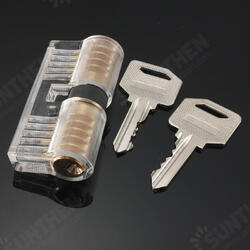 Pick Inside Padlock Transparent Lock Lock Picks Tools for Locksmith Practice Training Key Copper Pick Inside Padlock Transparent Lock Lock Picks Tools for Locksmith Practice Training Key Copper