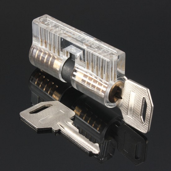 Pick Inside Padlock Transparent Lock Lock Picks Tools for Locksmith Practice Training Key Copper