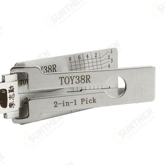 TOY38R 2 in 1 Car Door Lock Pick Decoder Unlock Tool Locksmith Tools